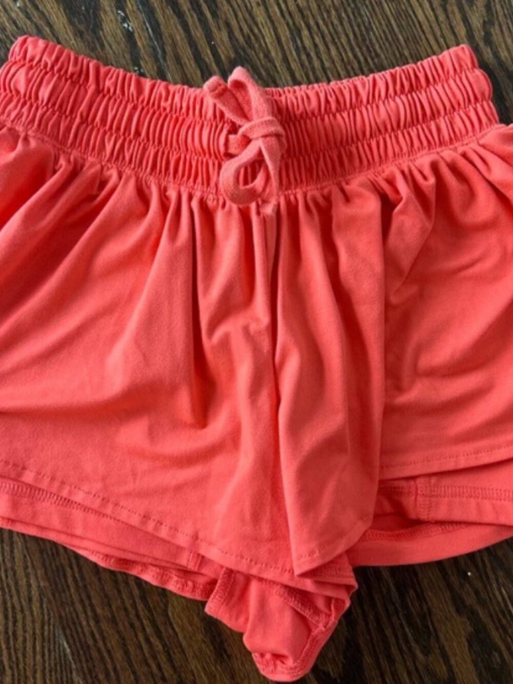 Girls Xersion Orange Butterfly Shorts size 7/8